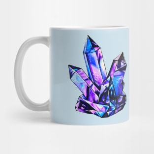 Purple Blue Crystal Mug